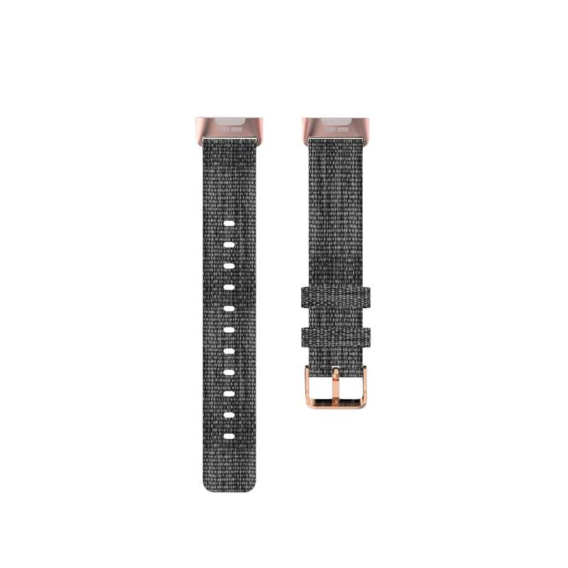 For Fitbit Charge 4 / Charge 3 / Charge3 SE Braided Nylon Watch Band Plastic Head, Size: Free Size(P
