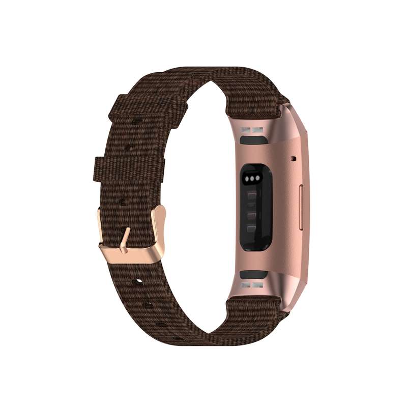 For Fitbit Charge 4 / Charge 3 / Charge3 SE Braided Nylon Watch Band Plastic Head, Size: Free Size(P