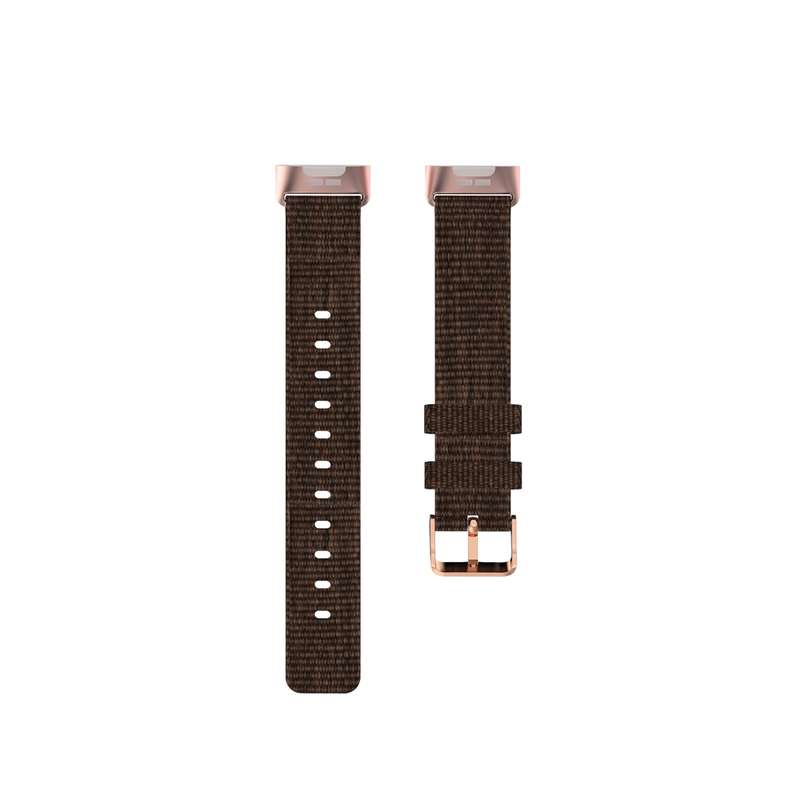 For Fitbit Charge 4 / Charge 3 / Charge3 SE Braided Nylon Watch Band Plastic Head, Size: Free Size(P