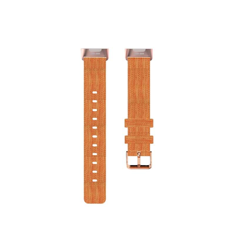 For Fitbit Charge 4 / Charge 3 / Charge3 SE Braided Nylon Watch Band Plastic Head, Size: Free Size(P