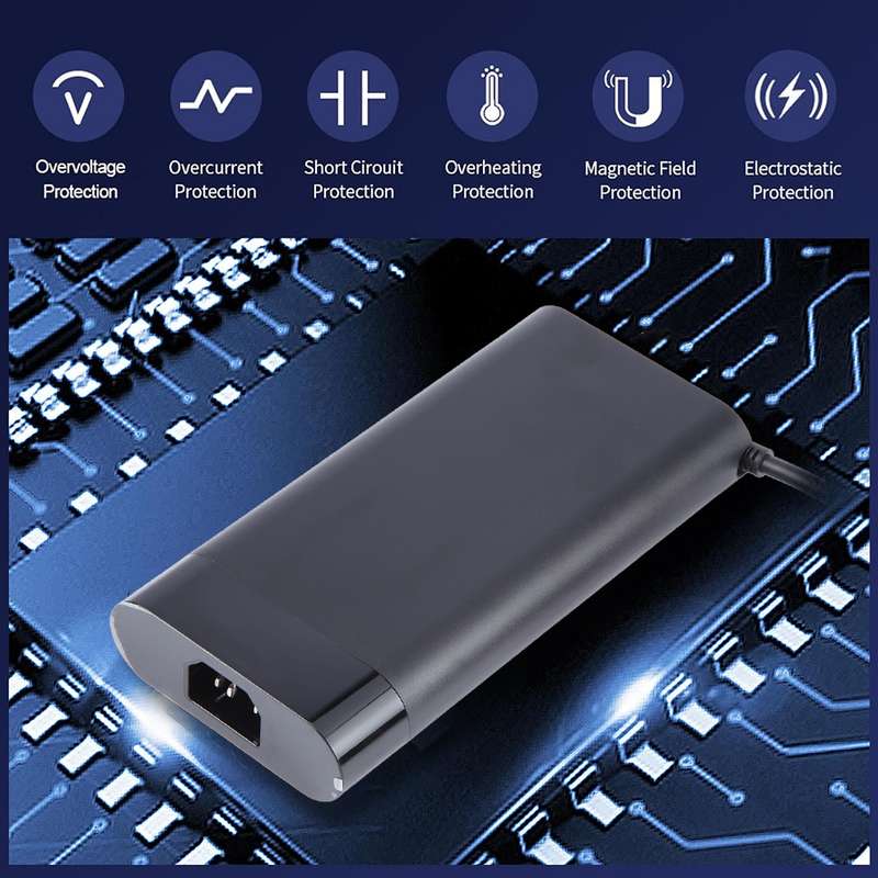200W 19.5V 10.3A Oval Laptop Notebook Power Adapter For HP 4.5 x 3.0mm, Plug:EU Plug