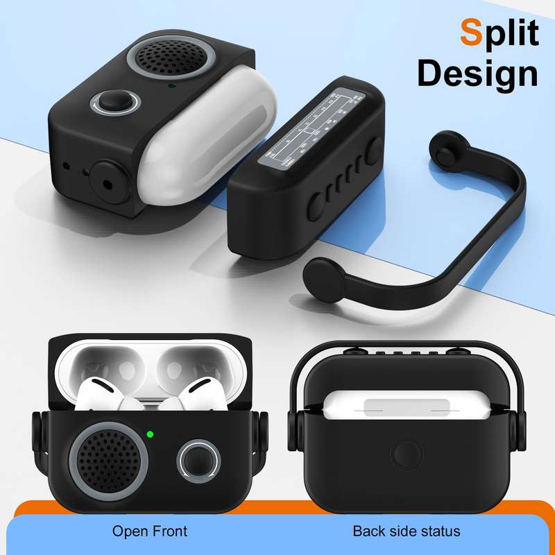 For AirPods 3 Radio Style Wireless Bluetooth Earphones Shockproof Protective Case(Rose Red)