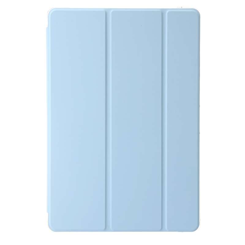 For Huawei MatePad 11.5S Clear Acrylic 3-Fold Leather Tablet Case(Ice Blue)