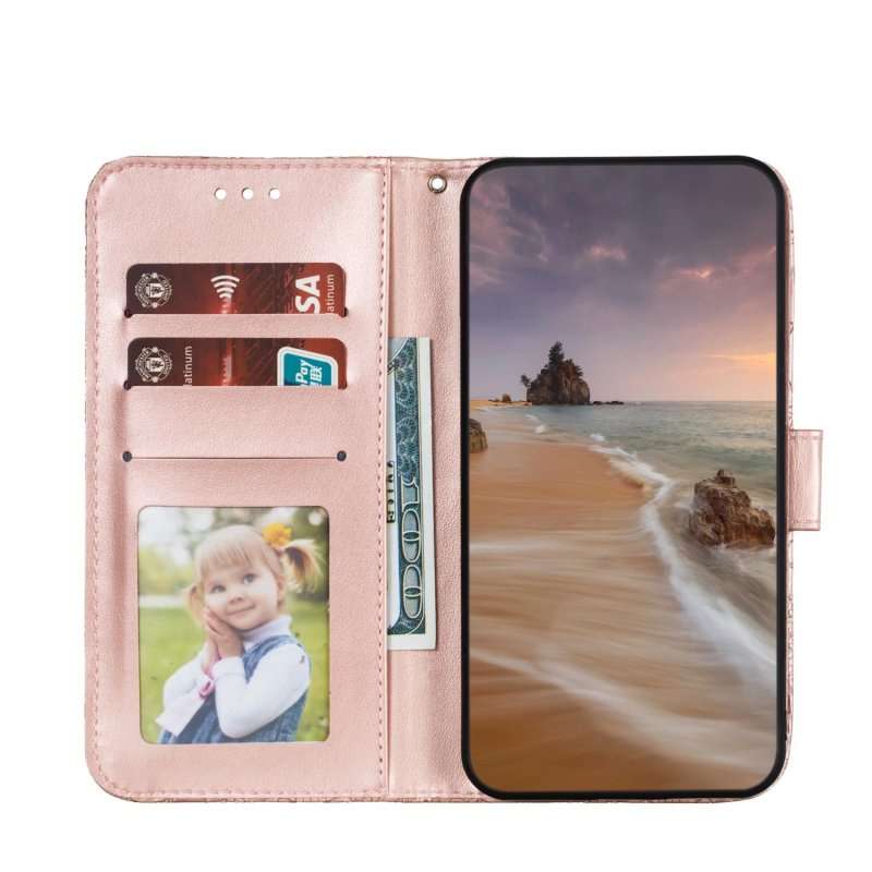 For vivo S18 Lace Flower Embossing Flip Leather Phone Case(Rose Gold)