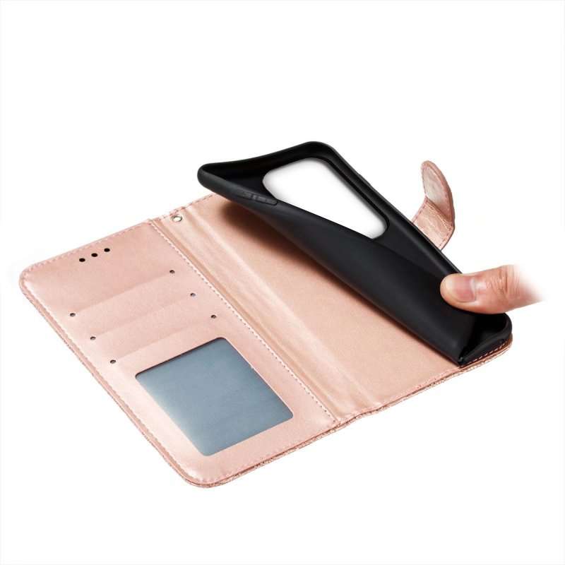 For vivo S18 Lace Flower Embossing Flip Leather Phone Case(Rose Gold)