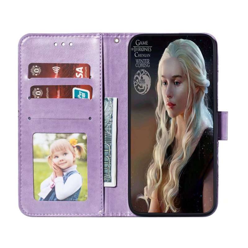 For vivo Y78 Sun Mandala Embossing Pattern Phone Leather Case(Purple)