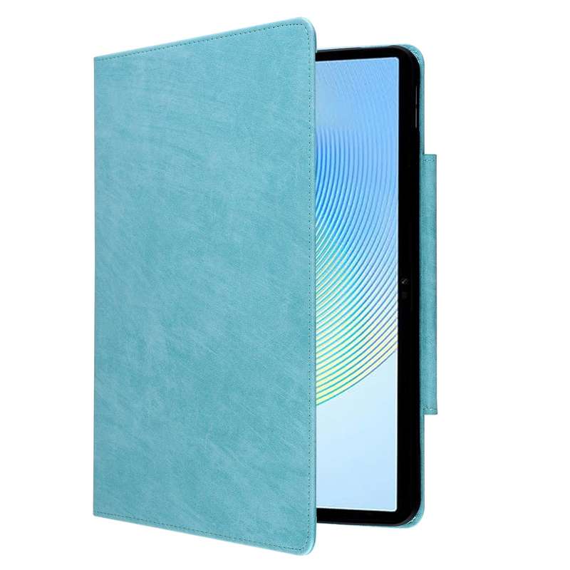 For Honor Pad X8a Cat Buckle Leather Tablet Case(Sky Blue)