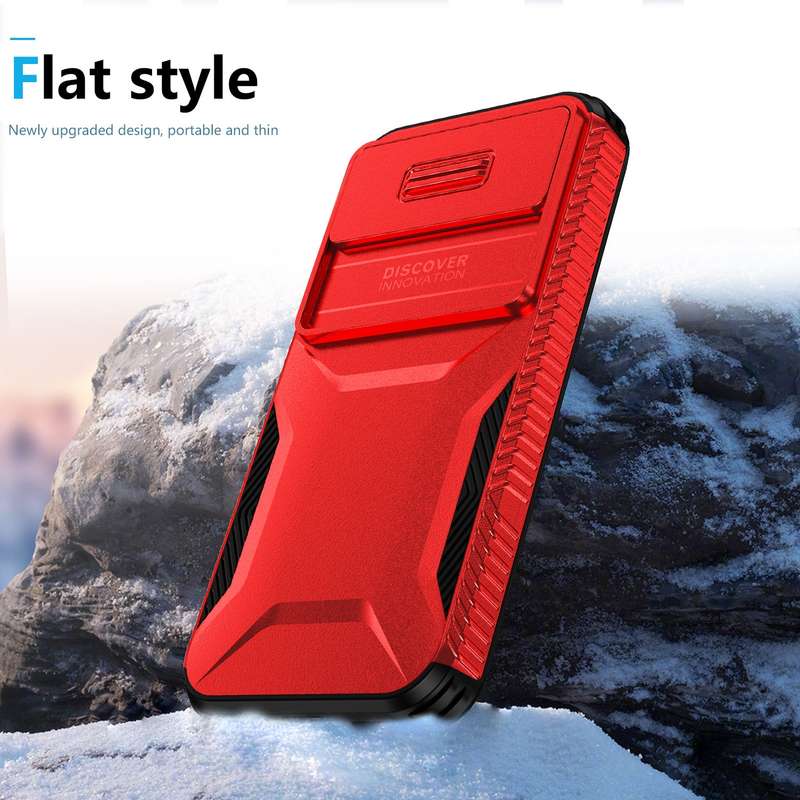 For Google Pixel 8a Sliding Camshield Phone Case(Red)