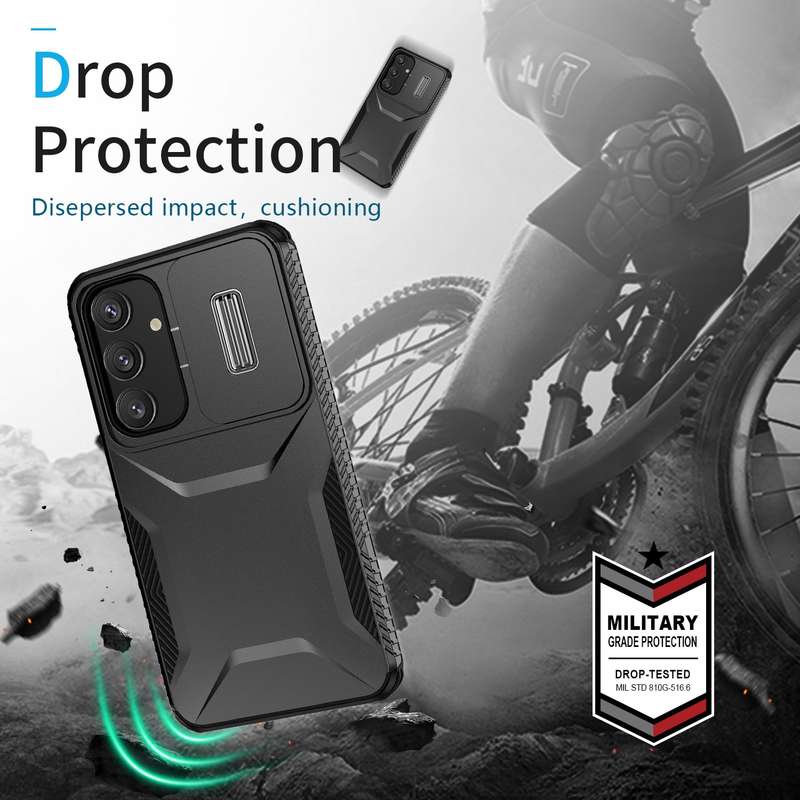 For Samsung Galaxy S24 5G Sliding Camshield Phone Case(Black)