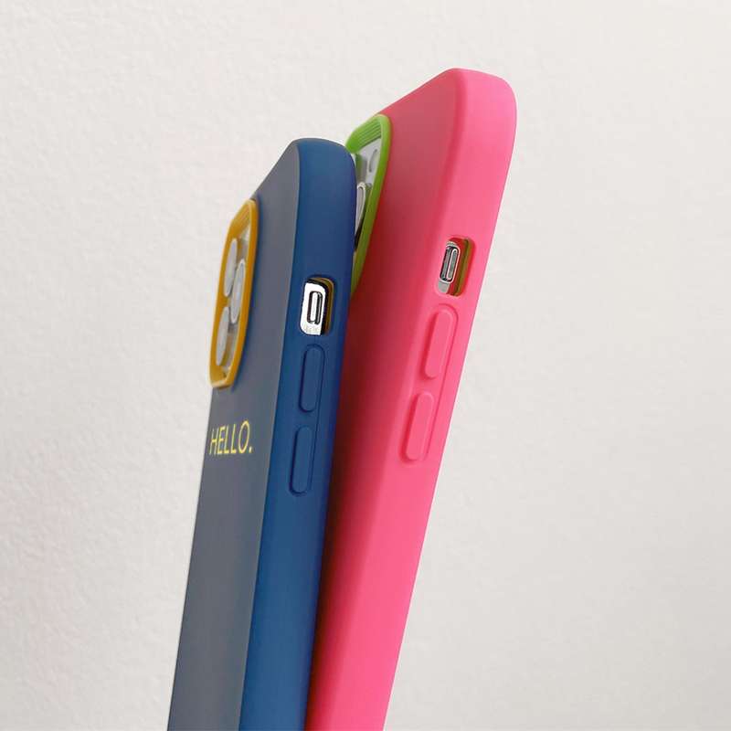For iPhone 14 Pro Max HELLO Word PC Hybrid TPU Phone Case(Royal Blue)