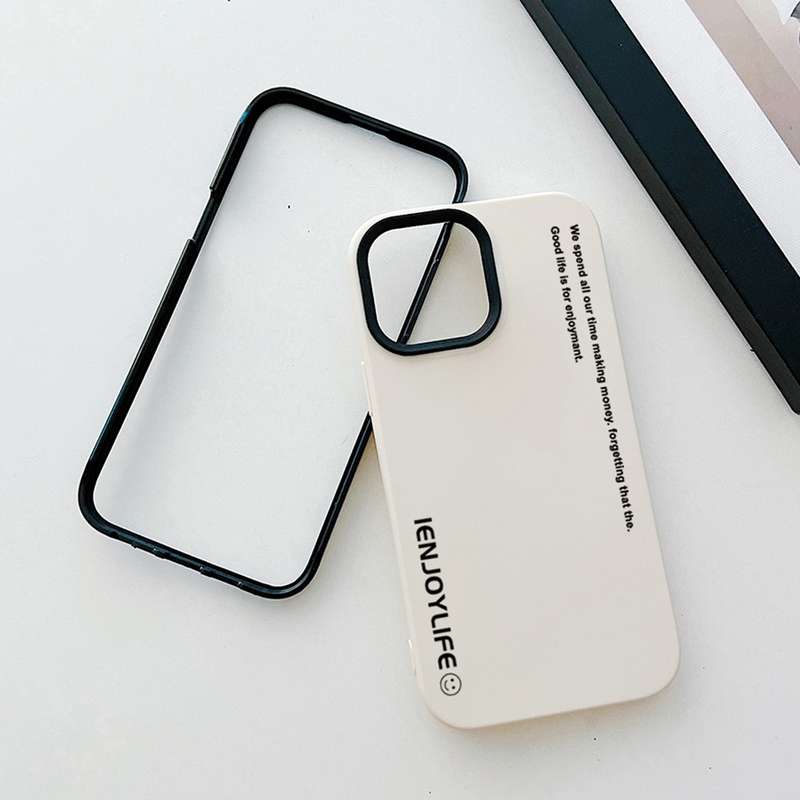 For iPhone 11 Pro Simple Words PC Hybrid TPU Phone Case(Blue)