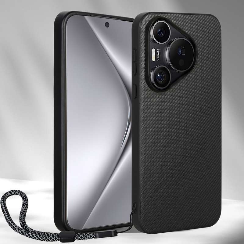 For Huawei Pura 70 ViLi TC Series Kevlar Carbon Fiber Texture Phone Case(Black)