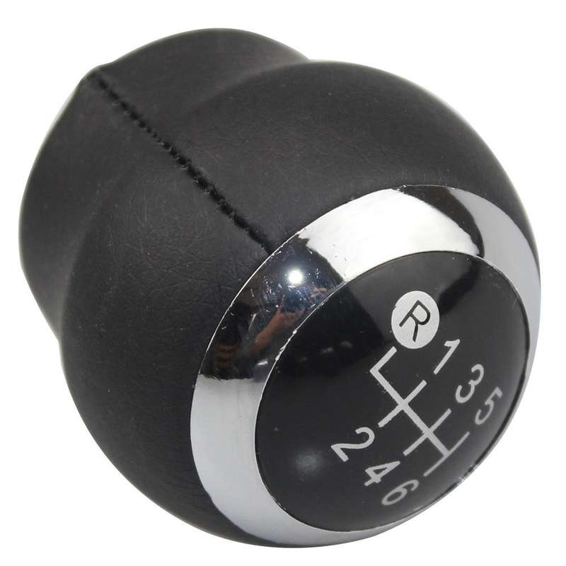 For Toyota Corolla 2007-2013 Car Gear Lever Hand Ball Leather Gear Shift Knob, Style:6 Speed