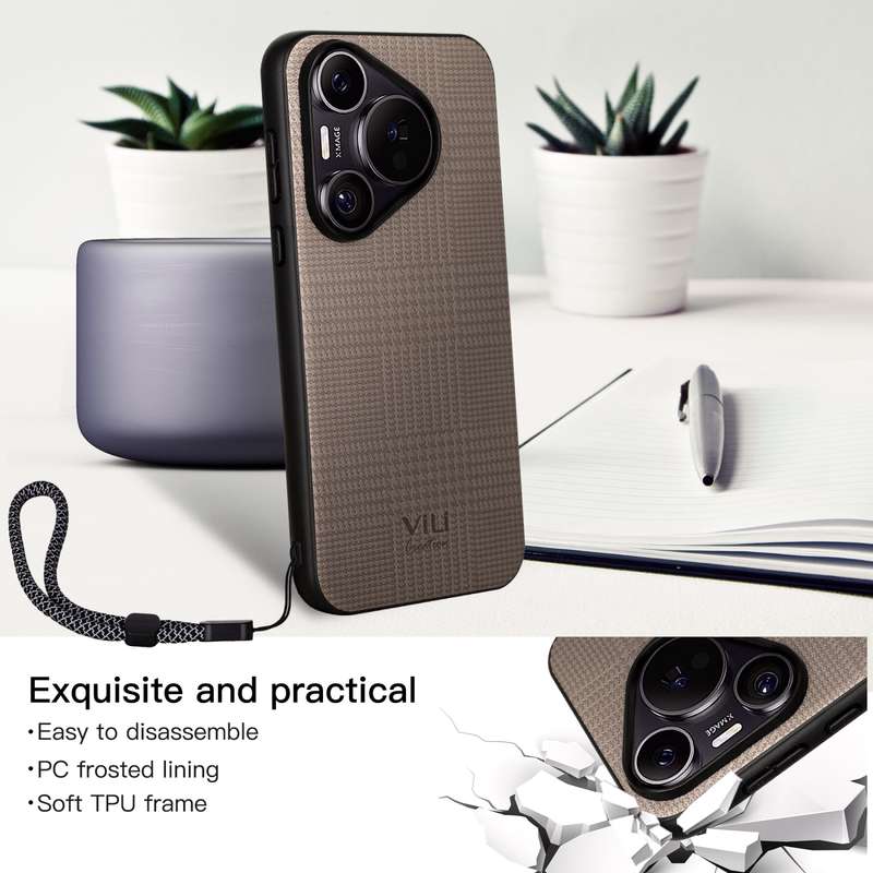 For Huawei Pura 70 Pro ViLi TH Series Shockproof Phone Case(Grey)