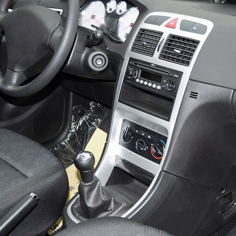 For Peugeot 207 / 307 / CC30 Car 5 Speed Gear Lever Hand Ball Leather Gear Shift Knob with Dustproof