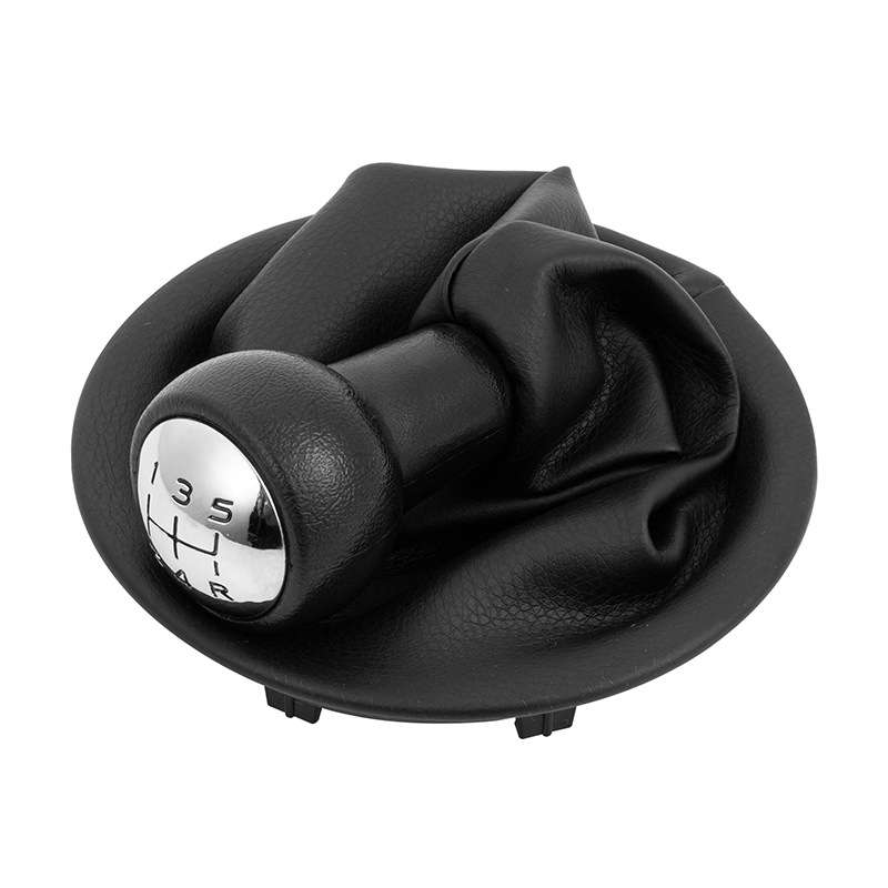 Car 5 Speed Gear Lever Hand Ball Leather Gear Shift Knob with Dustproof Cover for Citroen Berlingo I