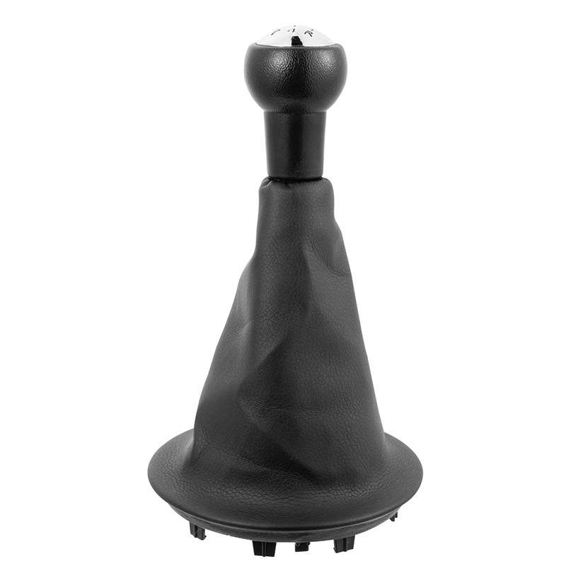 Car 5 Speed Gear Lever Hand Ball Leather Gear Shift Knob with Dustproof Cover for Citroen Berlingo I