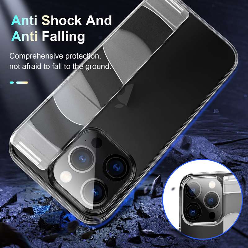 For iPhone 14 Silicone Wristband Holder Phone Case(Blue)