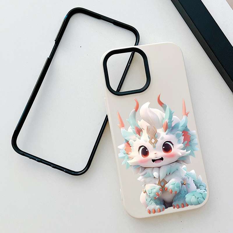 For iPhone 13 Pro Max Loong Baby PC Hybrid TPU Phone Case(Purple)