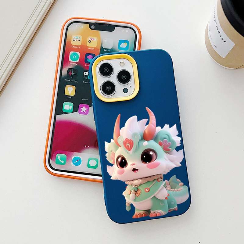 For iPhone 13 Pro Max Loong Baby PC Hybrid TPU Phone Case(Purple)