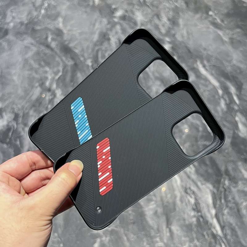 For iPhone 13 Pro Max Carbon Fiber Frameless Cooling Phone Case(Black)