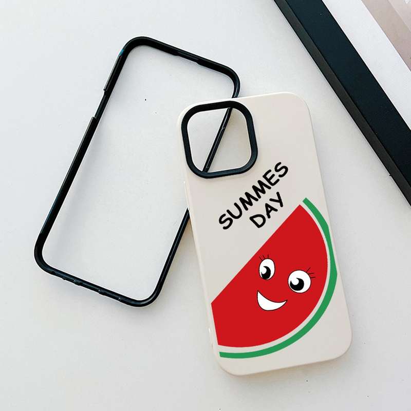 For iPhone 13 Watermelon PC Hybrid TPU Phone Case(Royal Blue)