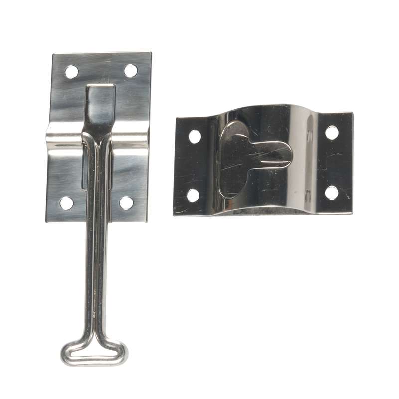 2pcs / Set Vans / RVs / Trucks 4 inch Stainless Steel Door Hook with Screws(Silver)