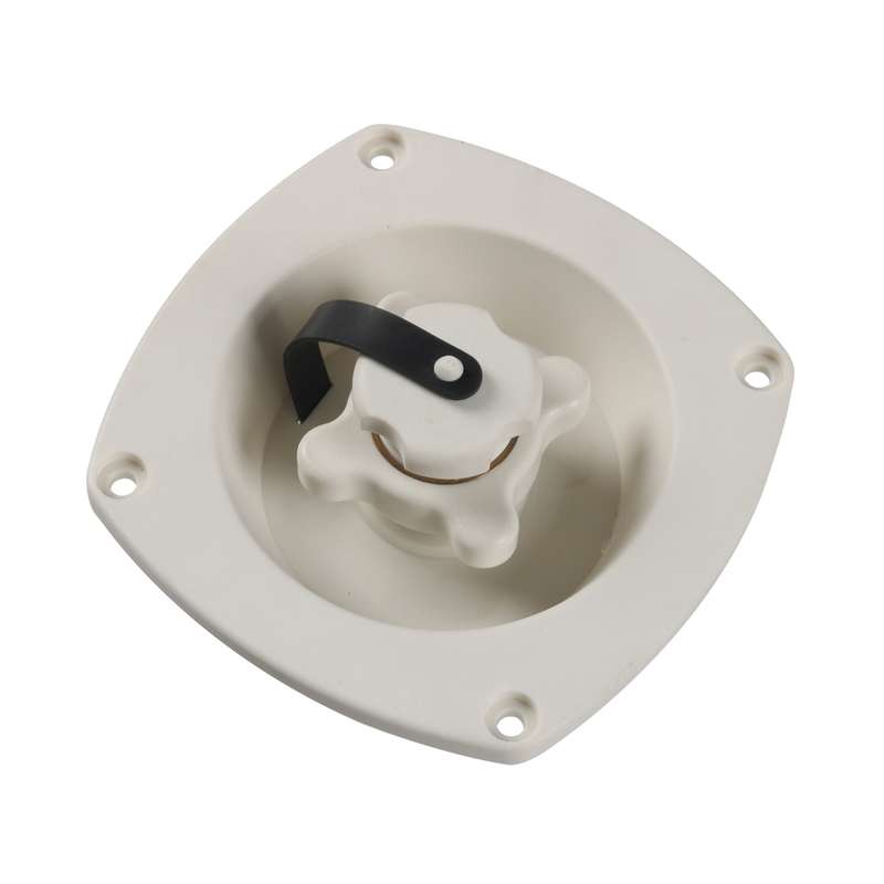 RV Camper Trailer Cars Water Inlet Fill with Screws(White)