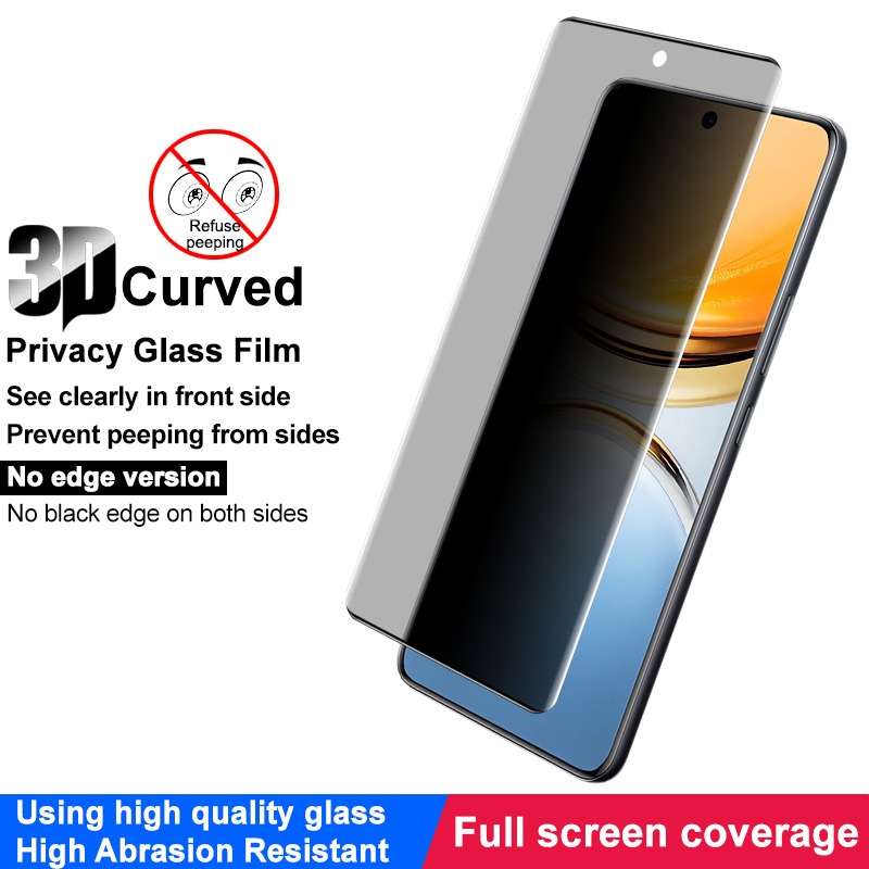 For vivo Y300 Pro 5G imak No Edge Version 3D Curved Privacy Full Screen Tempered Glass Film