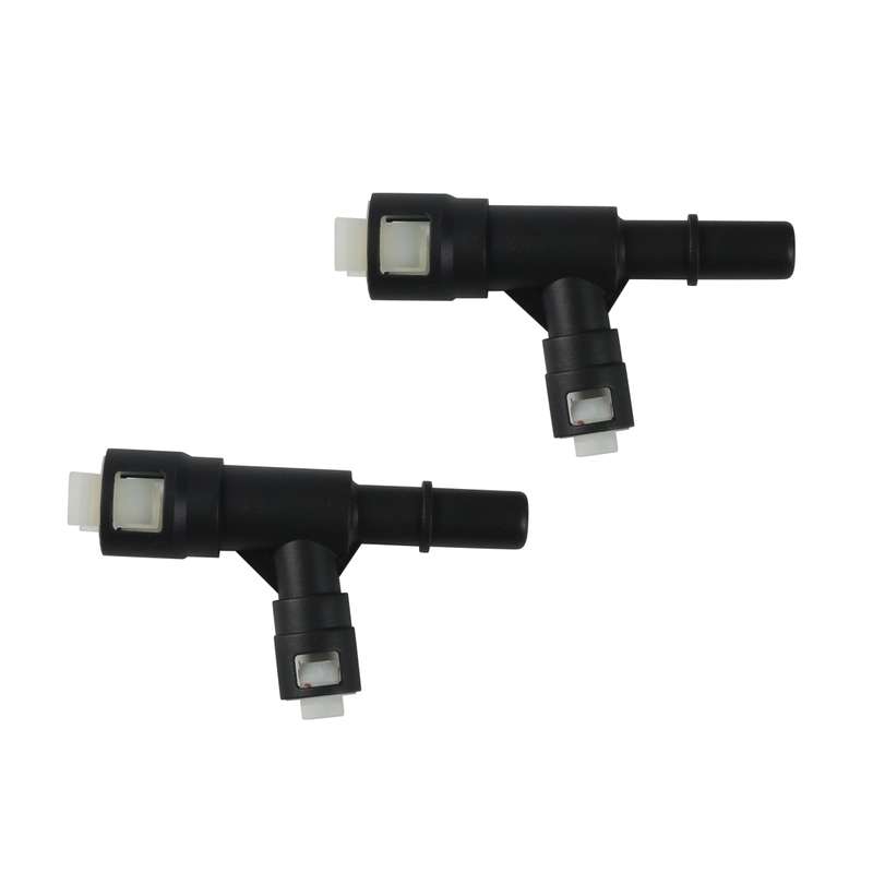 2pcs / Set For Cadillac Car Heater Hose Connector 15055343(Black)