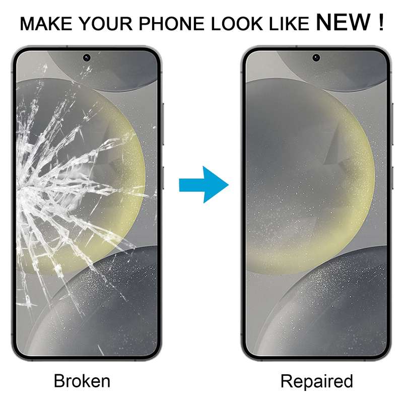 For Samsung Galaxy S24 SM-S921B 10pcs Front Screen Outer Glass Lens with OCA Optically Clear Adhesiv