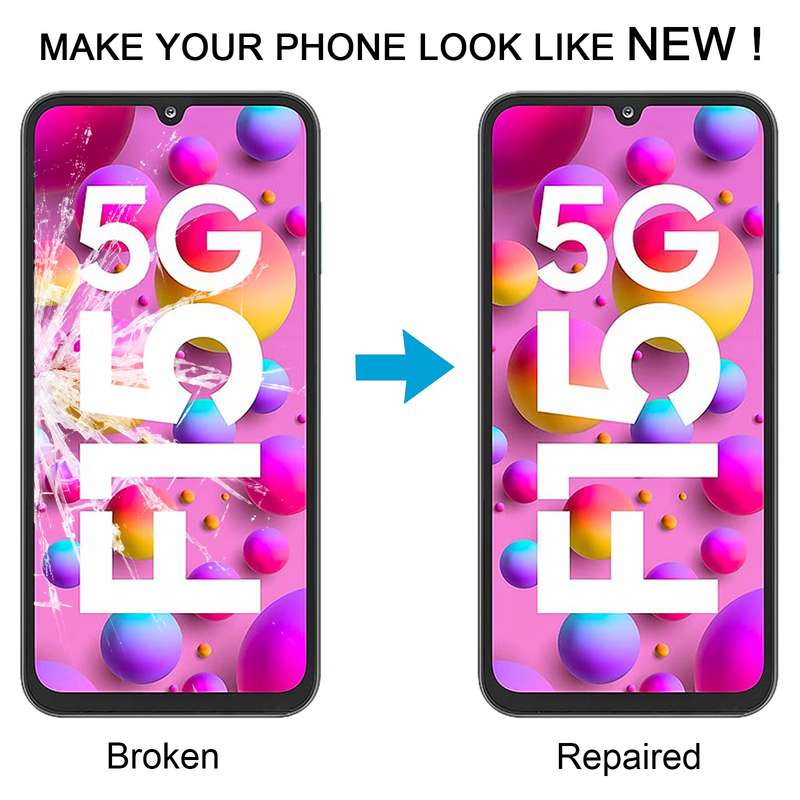 For Samsung Galaxy F15 SM-E156B 10pcs Front Screen Outer Glass Lens with OCA Optically Clear Adhesiv