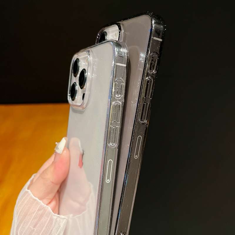 For iPhone 11 Crystal Clear Glitter PC Phone Case(Transparent)