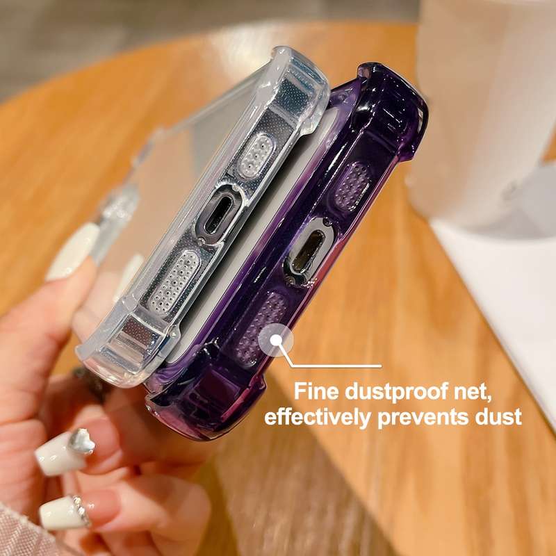 For iPhone 14 Pro Clear Acrylic + TPU Shockproof Phone Case(Transparent Black)
