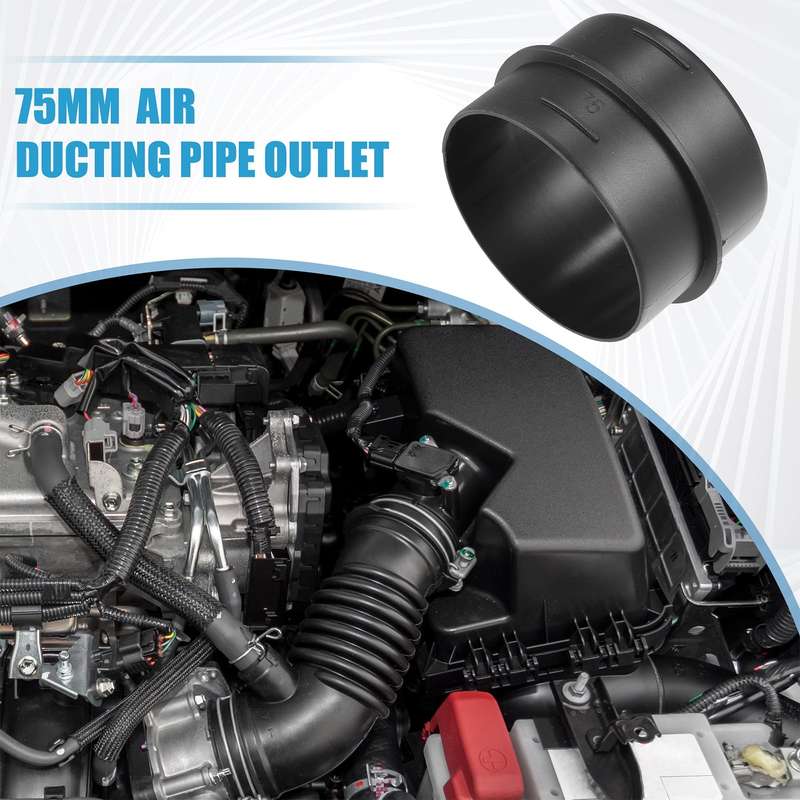 75mm Car Parking Air Ducting Reducer Duct Joiner Connector Pipe
