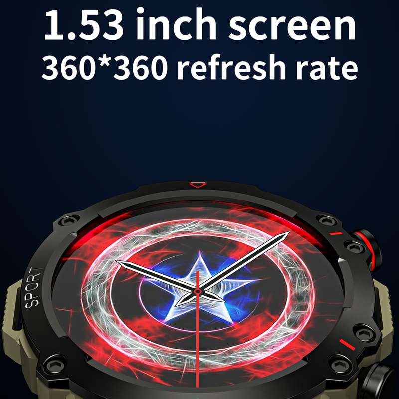 LEMFO TF10 Pro 1.53 inch BT5.2 IP67 Sport Smart Watch, Support Bluetooth Call / Sleep / Blood O