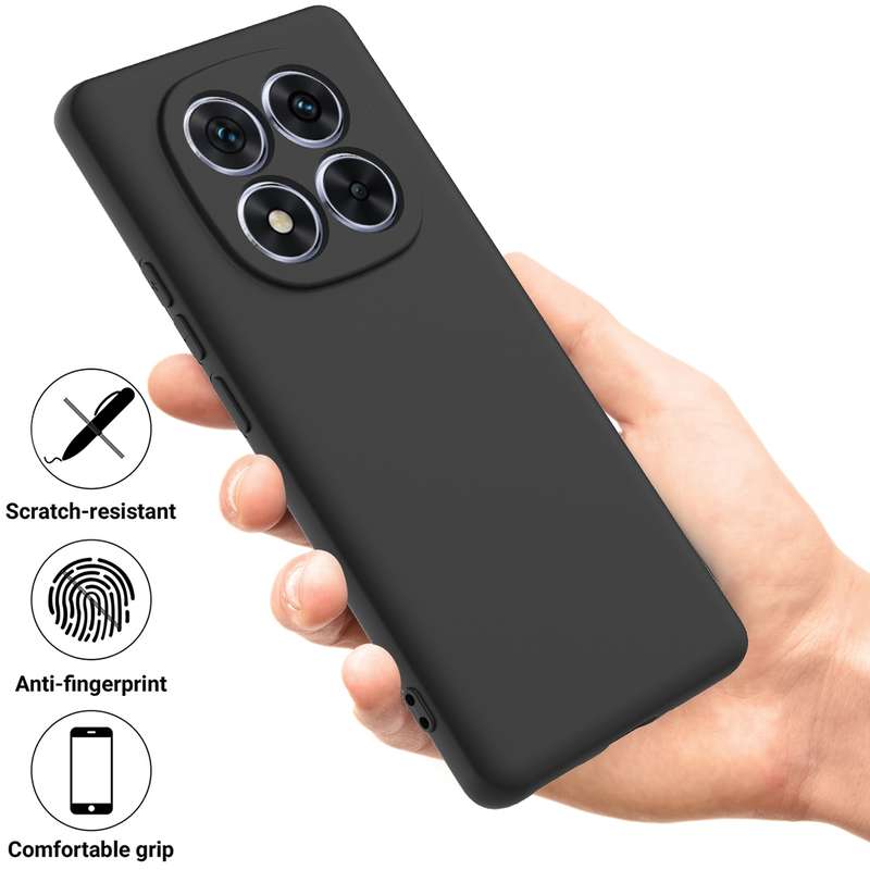 For Redmi Note 14 Pro 5G Solid Color Liquid Silicone Dropproof Full Coverage Phone Case(Red)