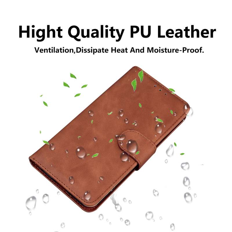 For Huawei nova 12i 4G Global Skin Feel Pure Color Flip Leather Phone Case(Brown)