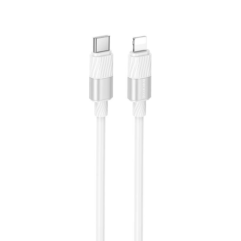 Borofone BX106 27W USB-C / Type-C to 8 Pin Fast Charge Data Cable, Length:1m(White)
