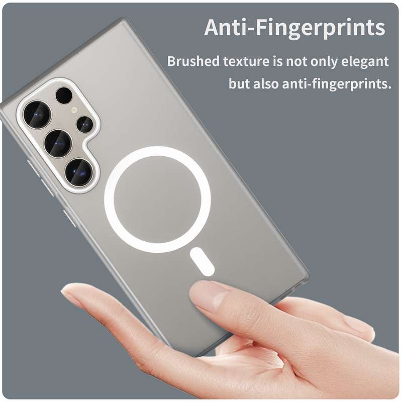 For Samsung Galaxy S24 Ultra 5G MagSafe Frosted Translucent TPU + PC Full Coverage Phone Case(W
