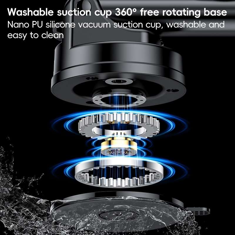 Yesido C307 15W Suction Cup Car Wireless Charging Holder(Black)