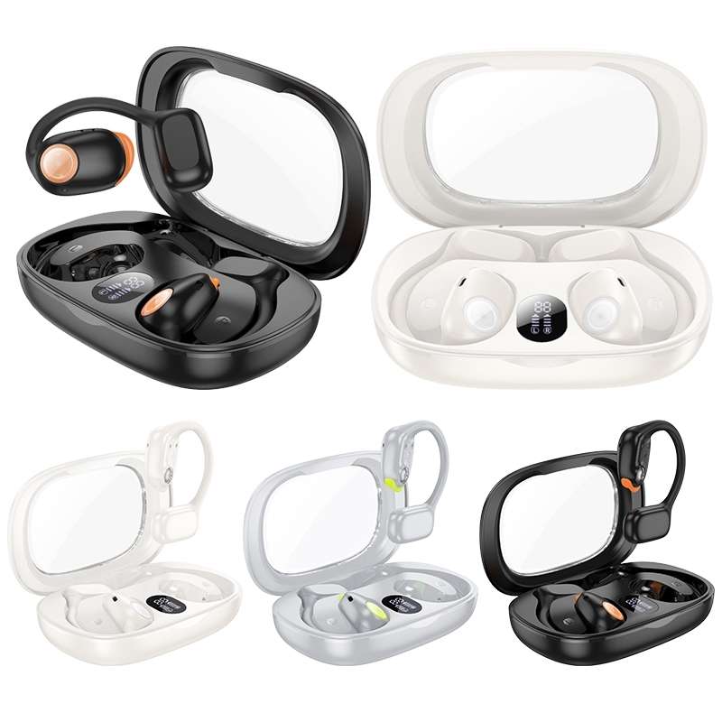 hoco EA1 Spectrum Earhook True Wireless Bluetooth 5.3 Earphones(Grey)