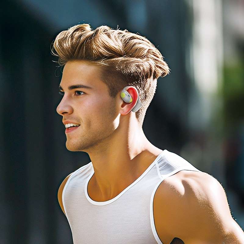 hoco EA1 Spectrum Earhook True Wireless Bluetooth 5.3 Earphones(Grey)