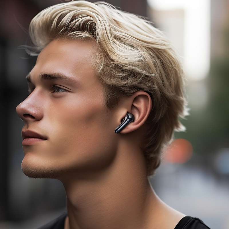 Borofone FQ1 Plus TWS Shine ANC+ENC Noise Reduction Wireless BT Headset Earbuds(White)