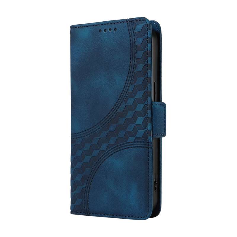 For Redmi Note 14 5G Embossed Rhombus Starry Leather Phone Case(Green)