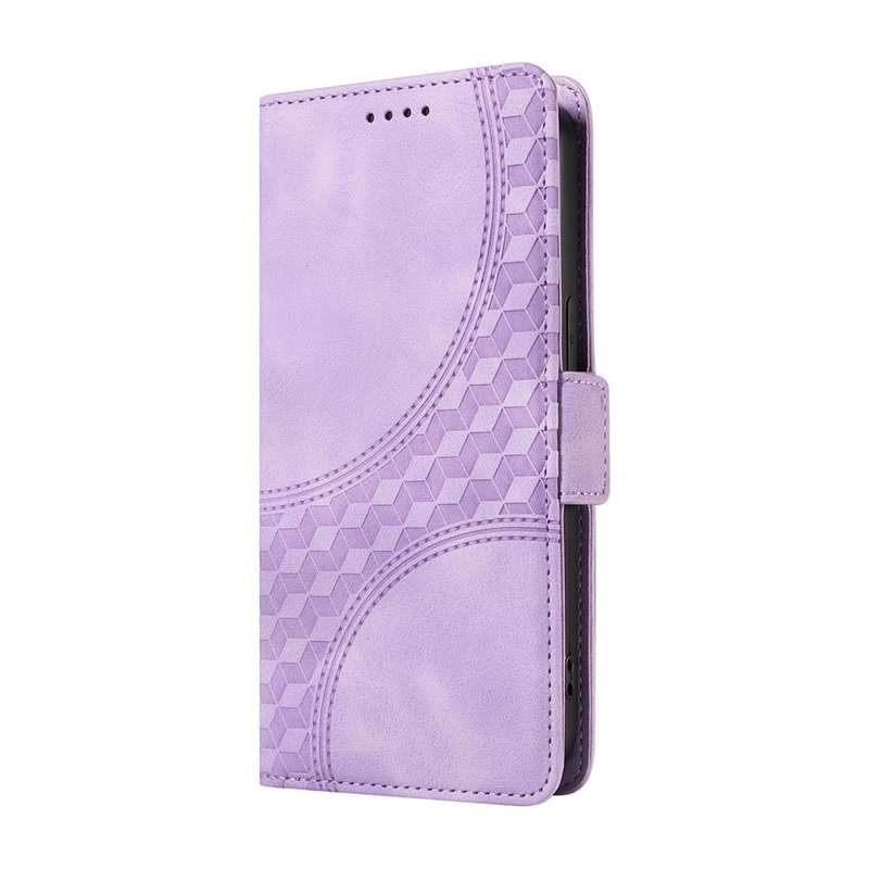 For Redmi Note 14 5G Embossed Rhombus Starry Leather Phone Case(Green)