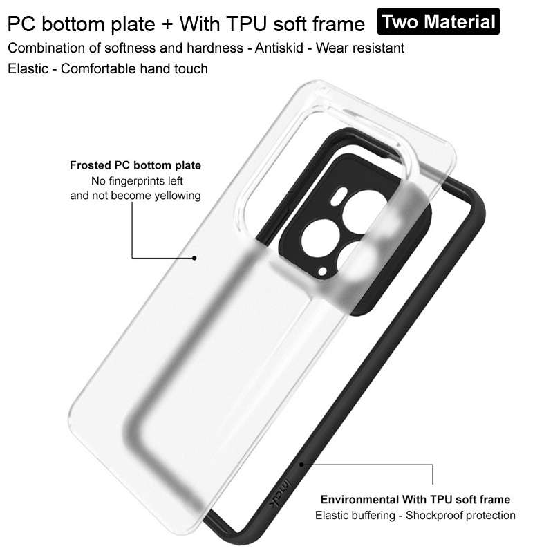 For Honor Magic6 Ultimate imak UX-9A Series Four-corner Airbag Shockproof Frosted PC Phone Case