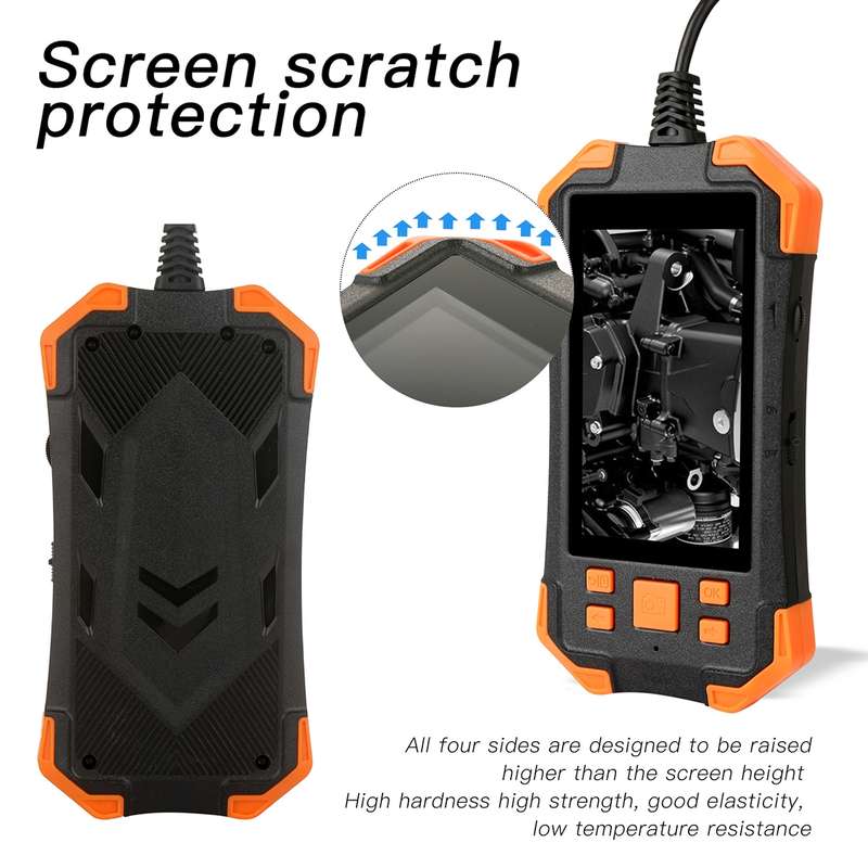 T20 4.3 inch IPS Screen 8mm Single Camera IP67 Waterproof Hard Cable Digital Endoscope, Length:2m(Bl