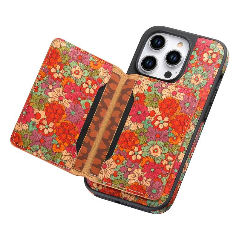 For iPhone 15 Plus MagSafe Detachable Card Slot Holder Phone Case(Red)