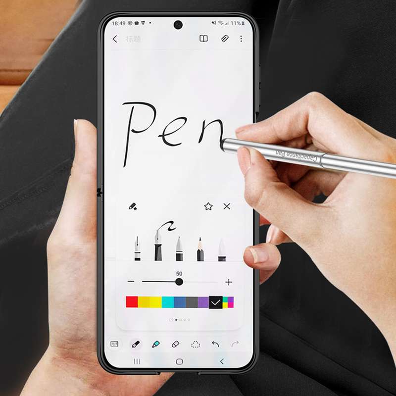 For Samsung Galaxy Z Flip6 GKK Integrated Magnetic Full Coverage Flip Phone Case with Pen Box+P